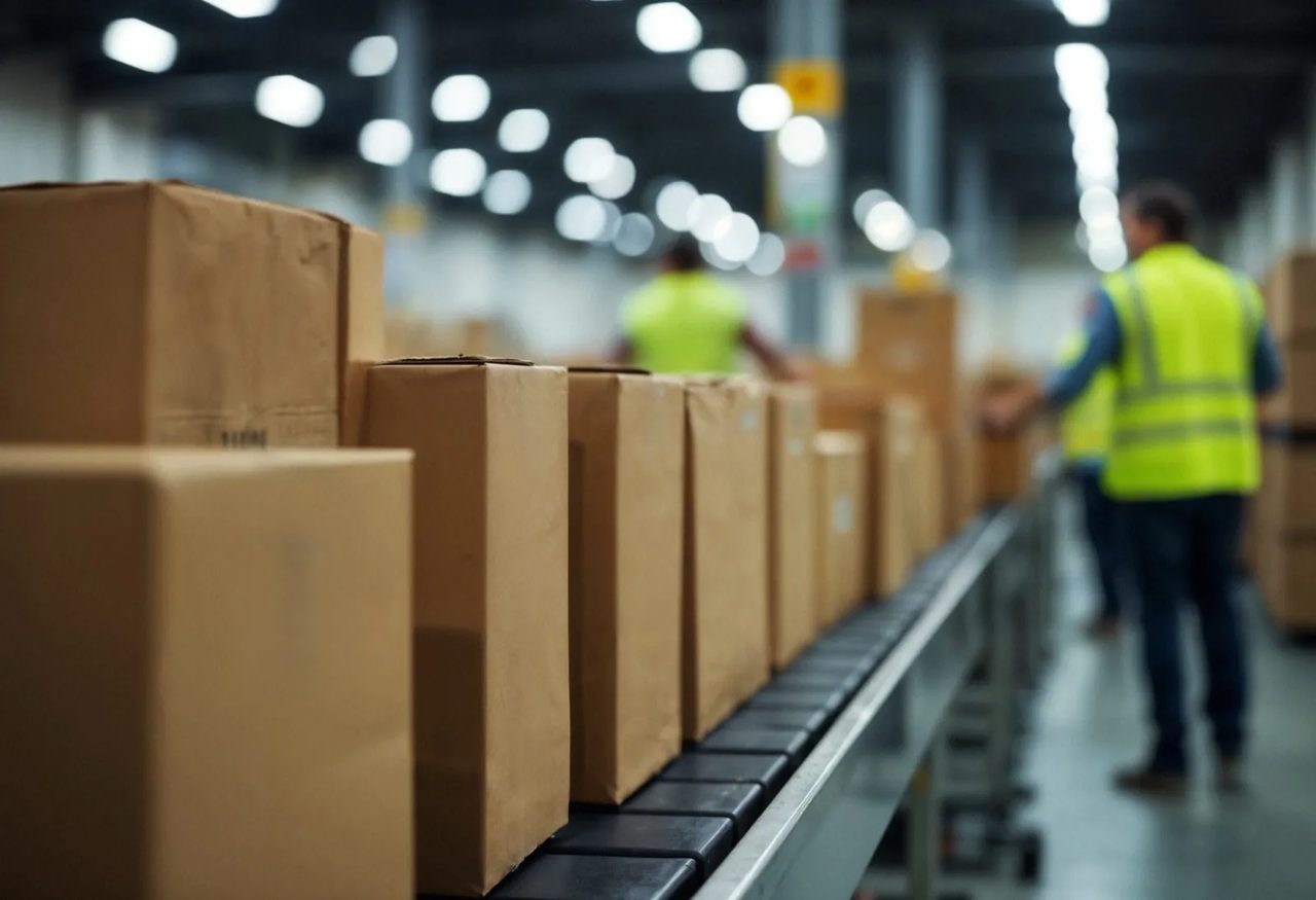 centrum logistyczne fulfillment z sortowaniem paczek sprzedawców